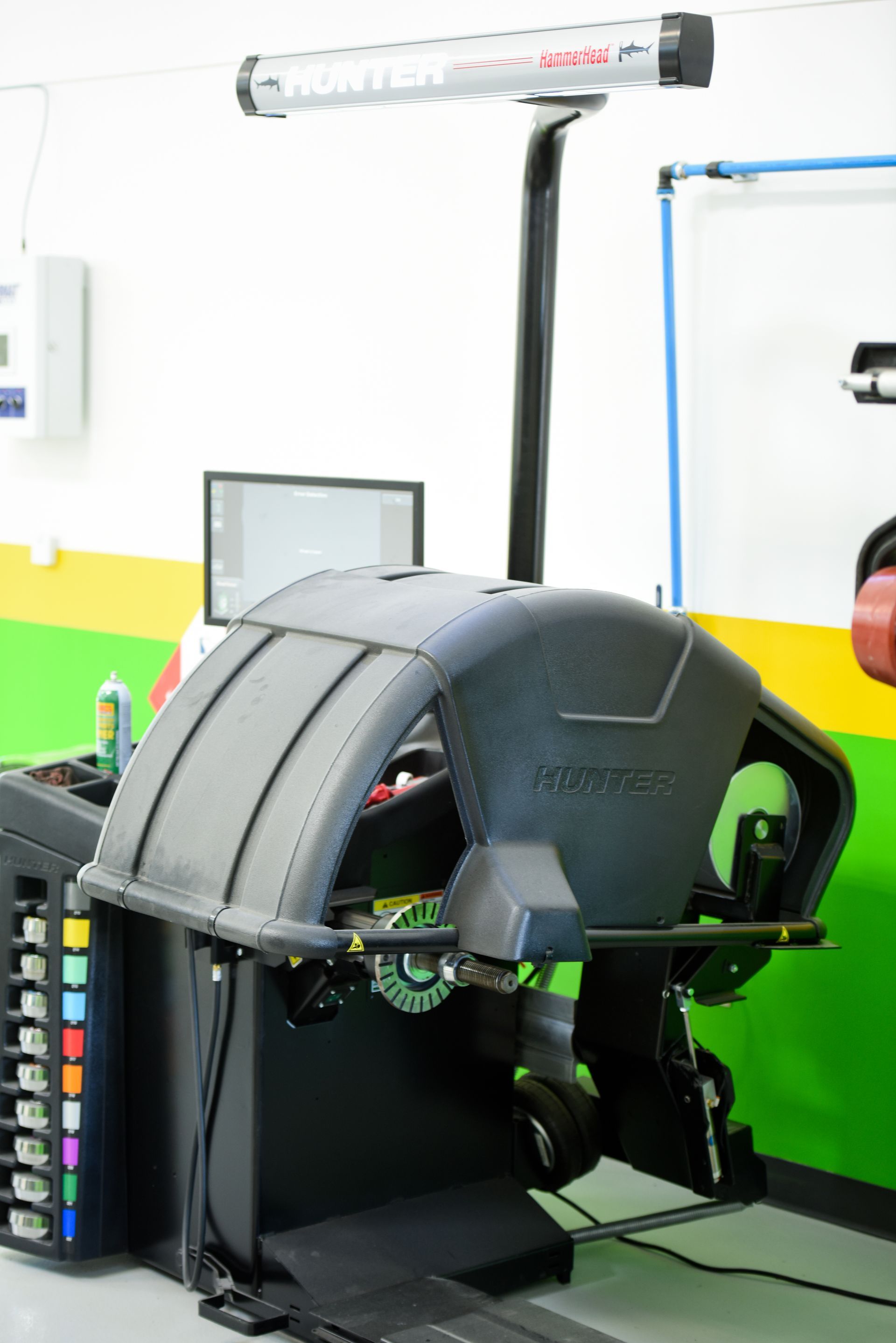 Tire Balancing Machine Inside Workshop | D&V Autobody