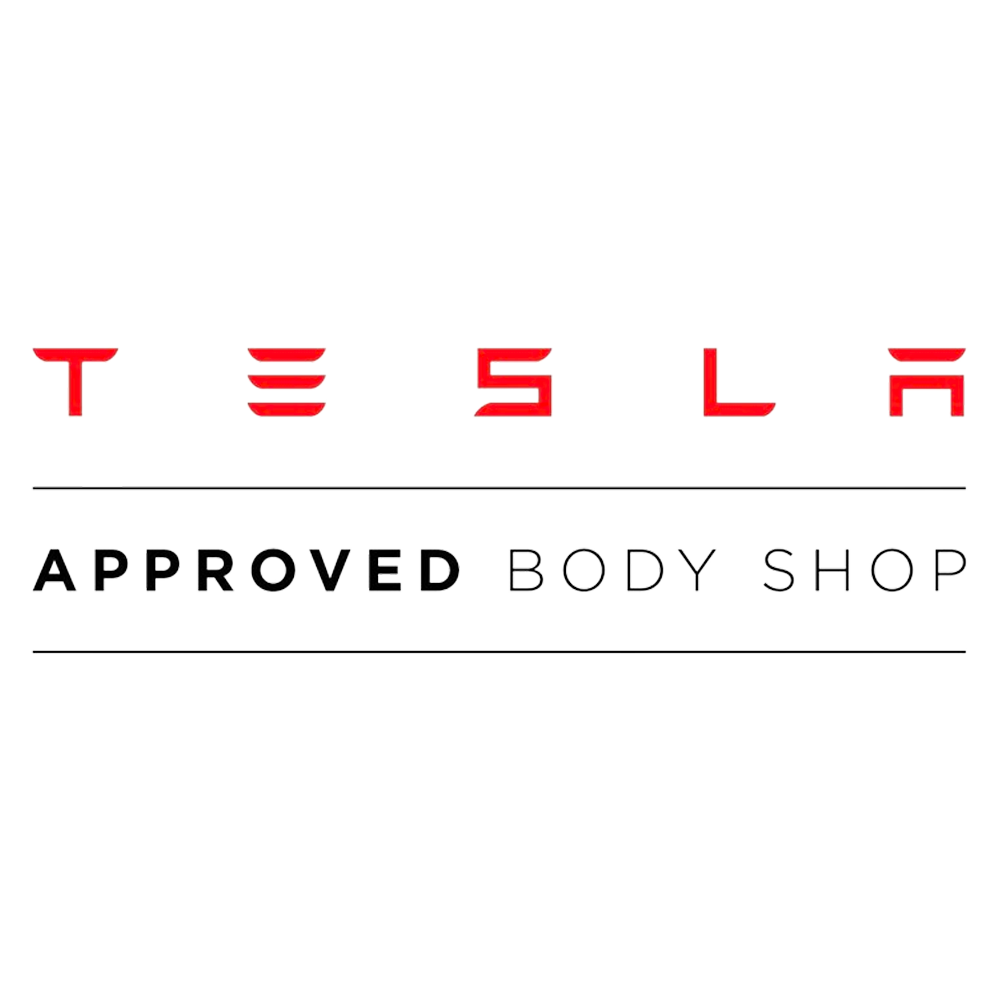 Tesla Approved Body Shop Logo | D&V Autobody