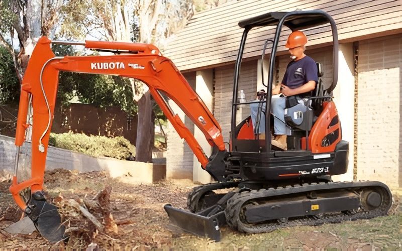 Orange Kubota Excavator — Allquip Rentals Pty Ltd in Cooroy, QLD