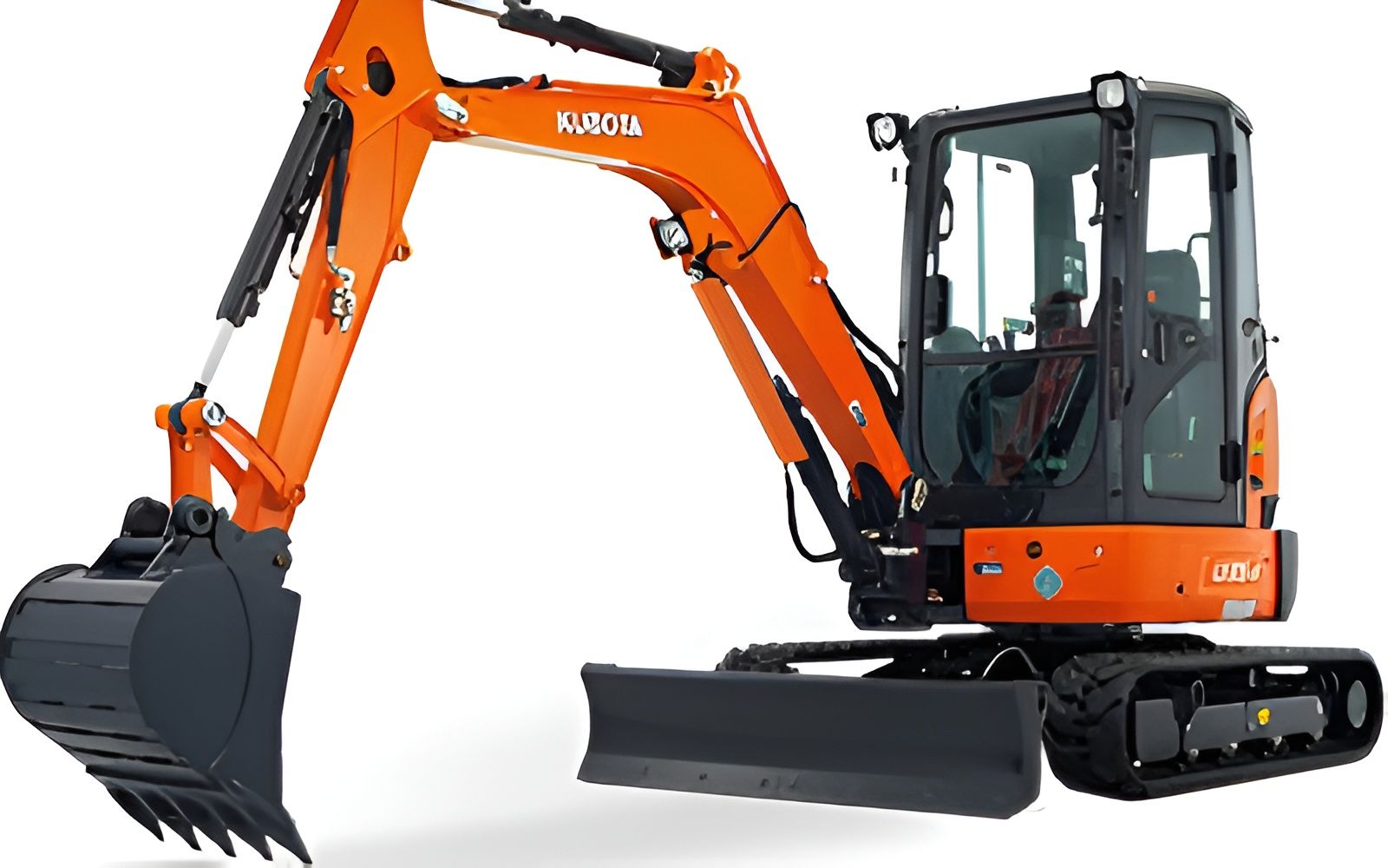Orange Kubota Mini Excavator — Allquip Rentals Pty Ltd in Cooroy, QLD