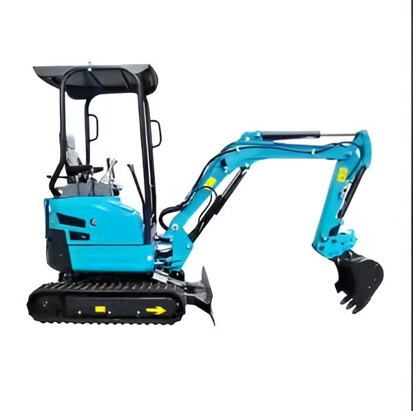 Light Blue Mini Excavator on Black Tracks — Allquip Rentals Pty Ltd in Cooroy, QLD
