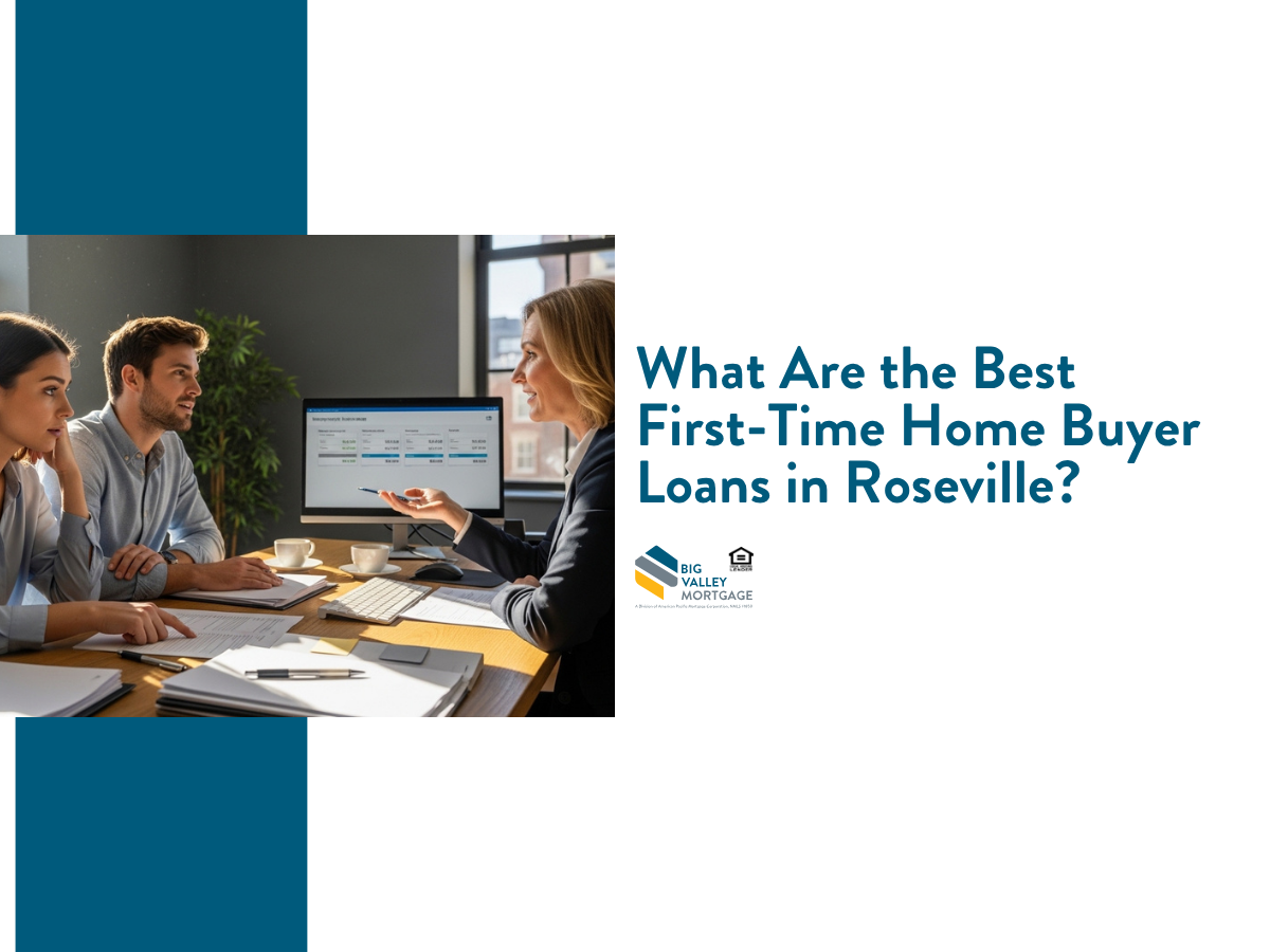 A couple meets with a Big Valley Mortgage advisor to discuss