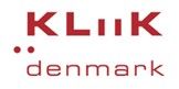 A Red And White Logo For Klik Denmark On A White Background - Rochester, MN - Gibbons Optical