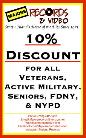 Save 10% Instruction — Majors Records & Video in Staten Island, NY
