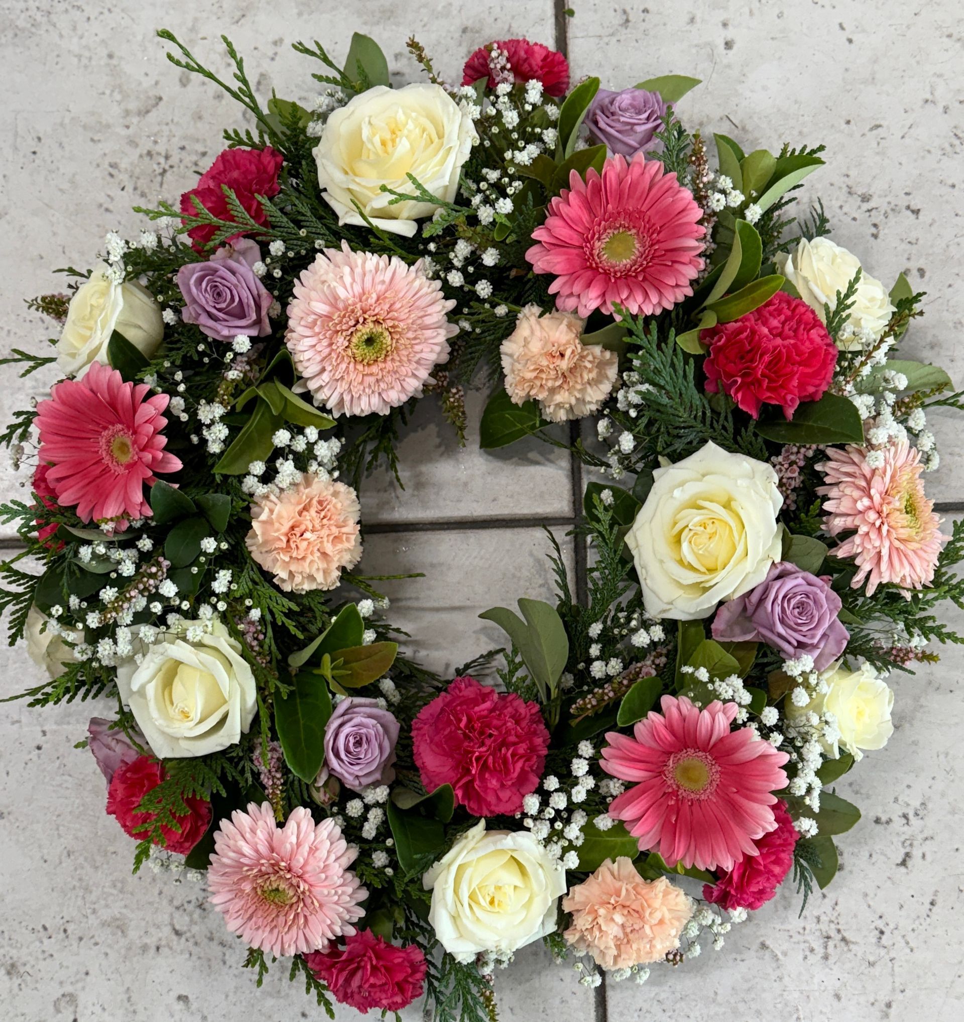 Bouquet of White Snapdragon Flowers With Purple Markings, in a Green Vase — J'adore Flowers & Gifts Cairns in Edge Hill, QLD