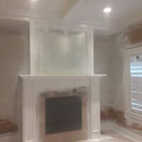 Before-Interior Fireplace Painting in Riverdale, UT