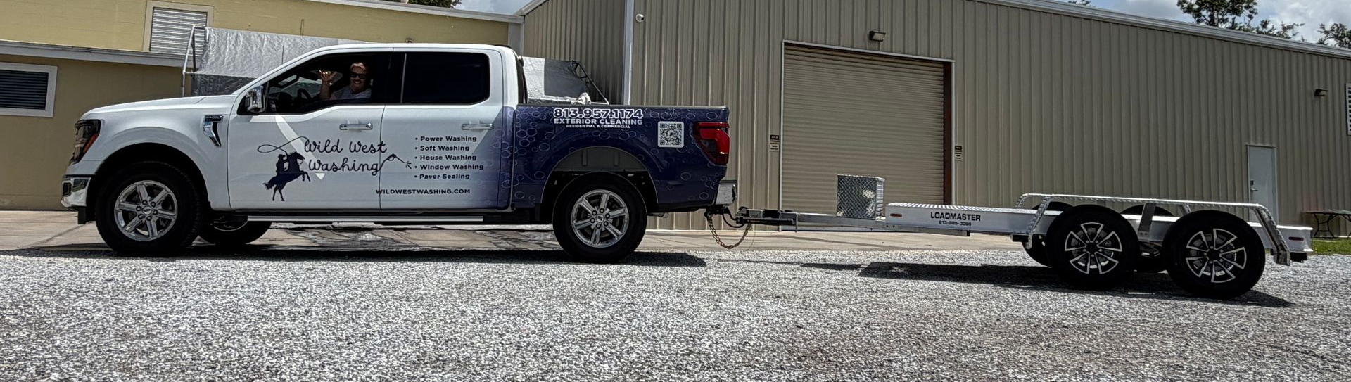 A clean work truck reflects our commitment to quality We're always ready for your next exterior cleaning project 813-957-1174