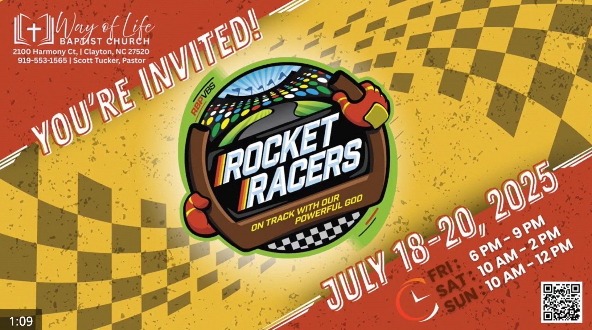 A poster for a rocket racers event on july 18 20 2025