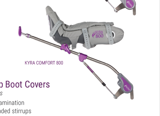 A picture of a boot cover that says kyra comfort 800