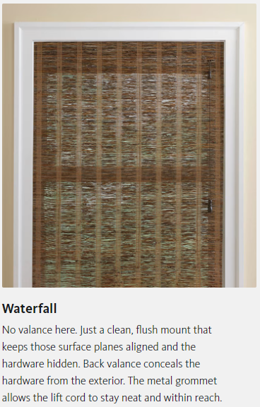 A picture of a door that says waterfall on it
