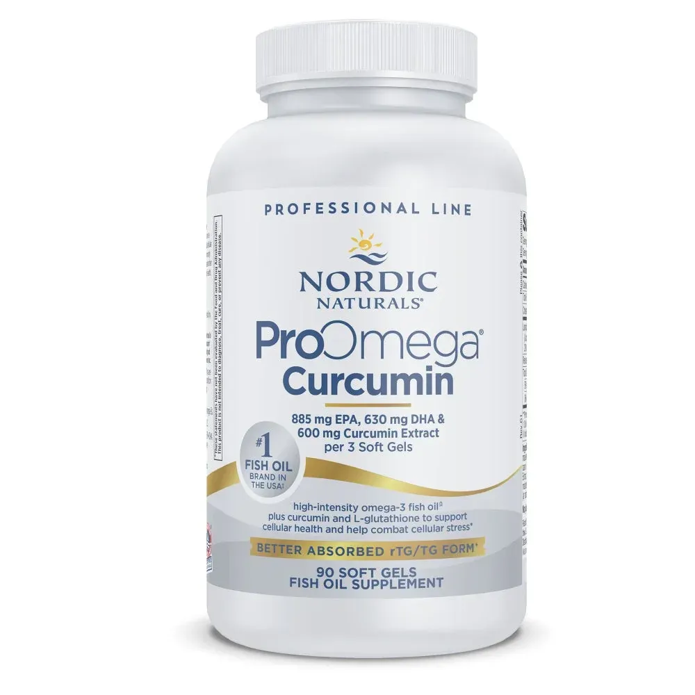 Nordic Naturals ProOmega Curcumin Unflavoured
885 EPA/630 DHA
90 softgels