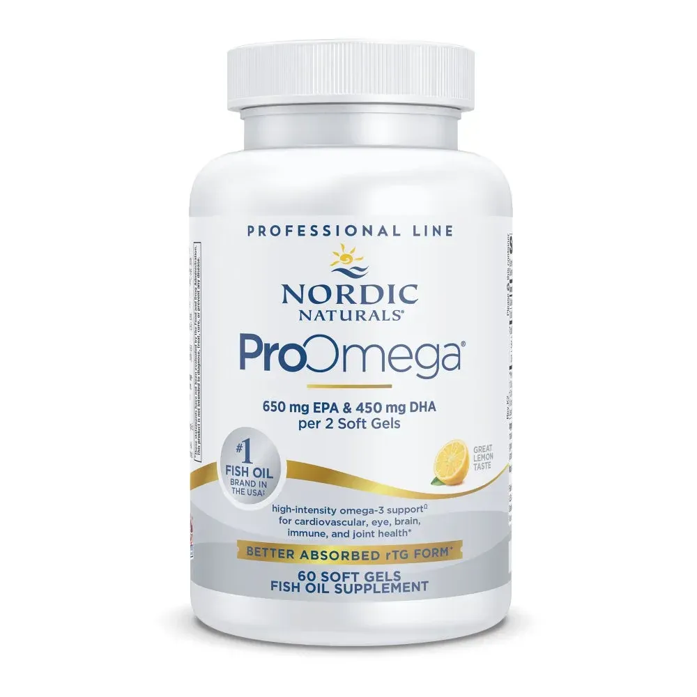 Nordic Naturals ProOmega
650 EPA/450 DHA
Lemon
180 softgels