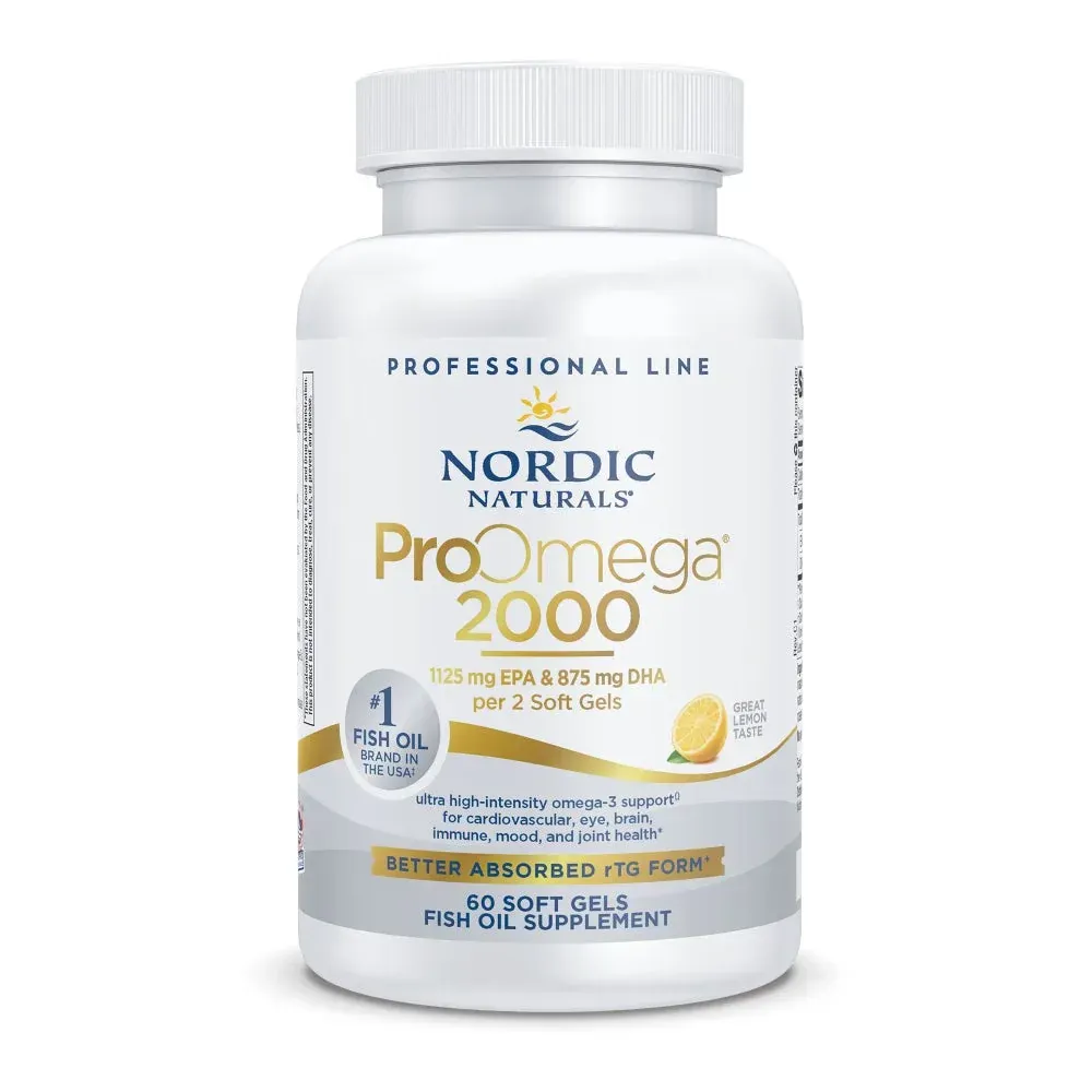 Nordic Naturals ProOmega 2000 Lemon
1125 EPA/875 DHA
120 softgels