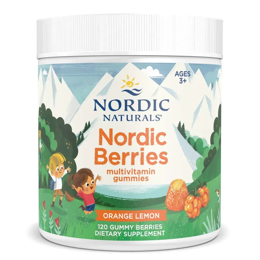 Nordic Naturals Nordic Berries
Multivitamin Gummies for Adults and Kids 
Orange-Lemon
120 gummies