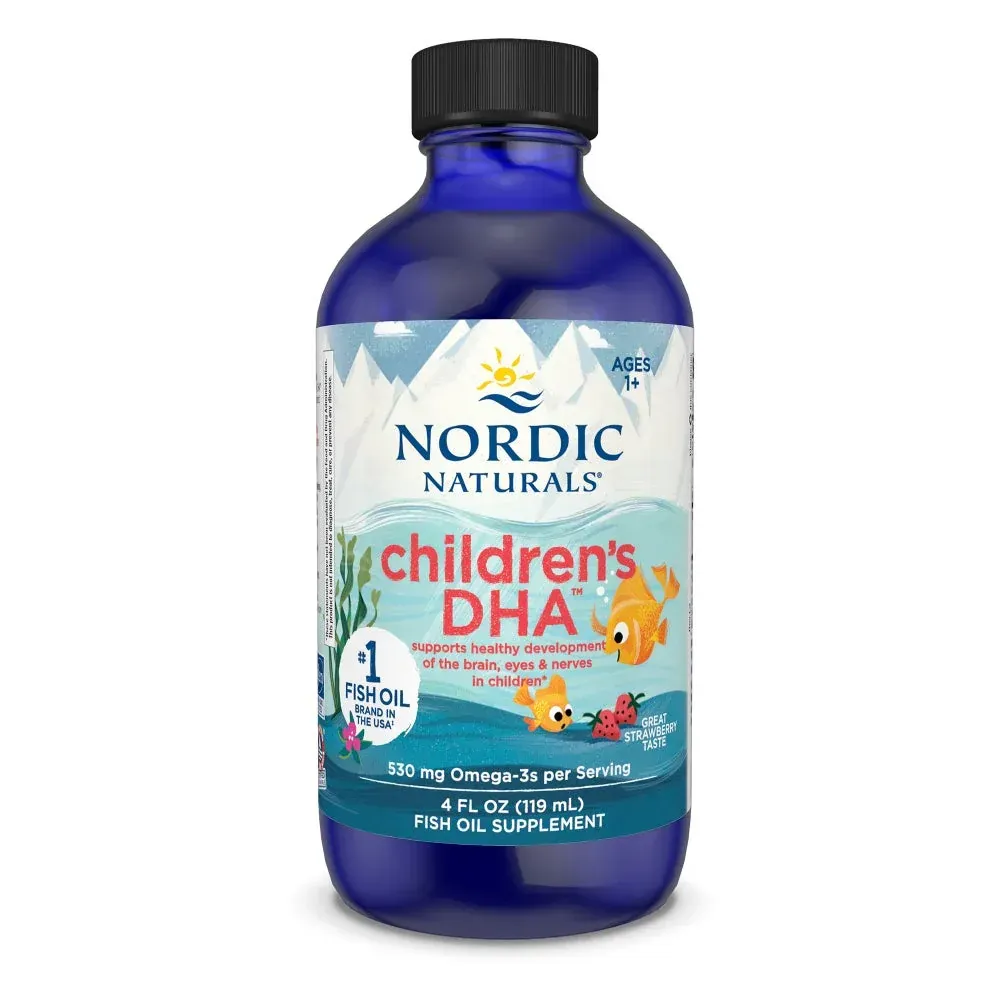 Nordic Naturals Children's DHA Liquid Strawberry 170 mg EPA/255 mg DHA 119 ml