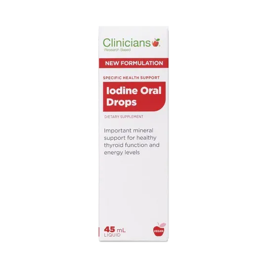 Clinicians Iodine Oral Drops 45ml