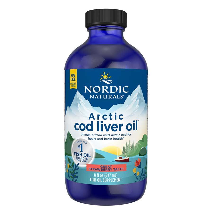 Nordic Naturals Arctic Cod Liver Oil Liquid Strawberry 237 ml