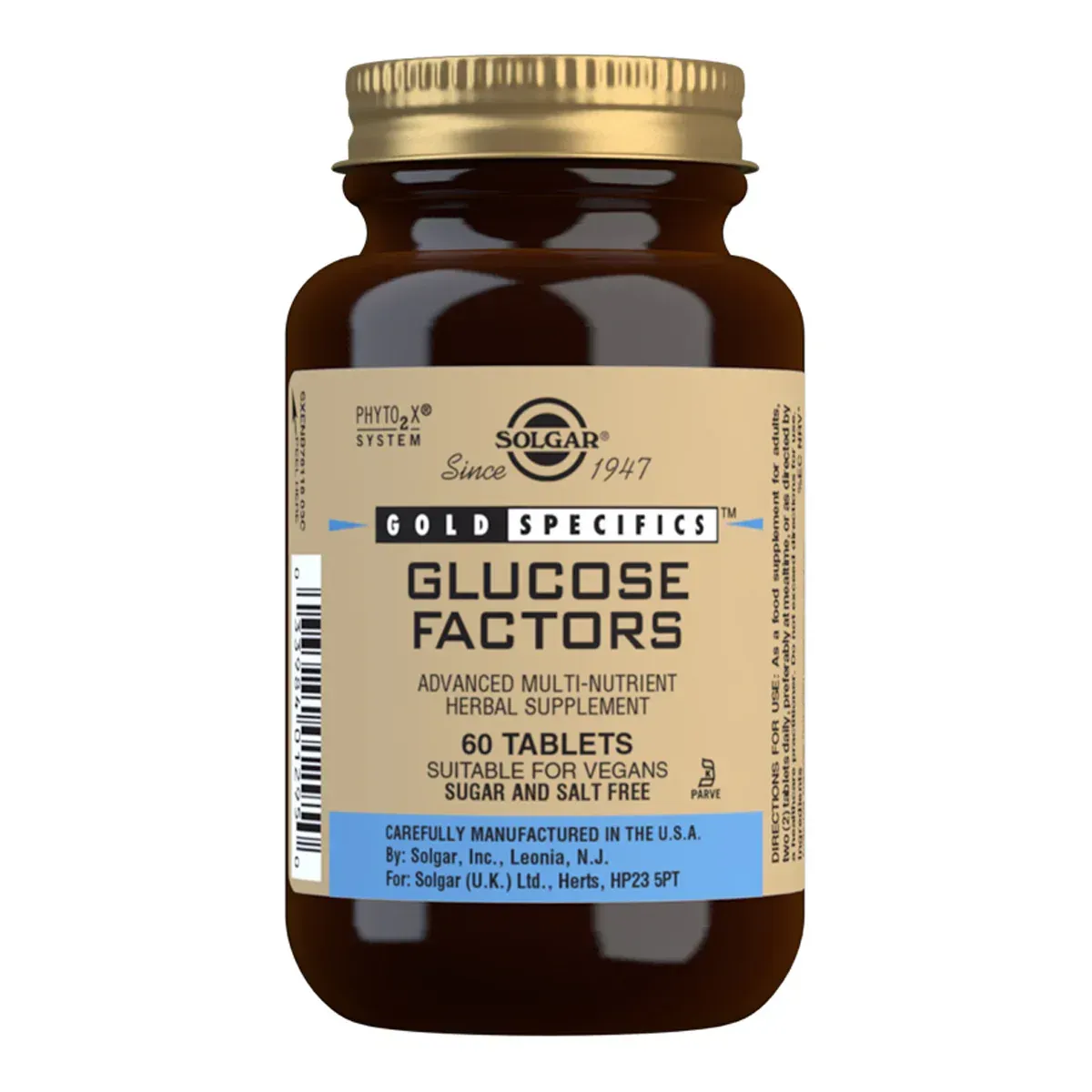 Solgar Glucose Factors 60 vtabs