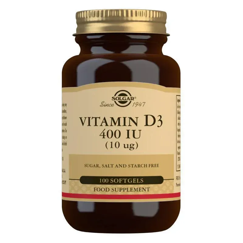 Solgar Vitamin D3 400IU 100 sgels