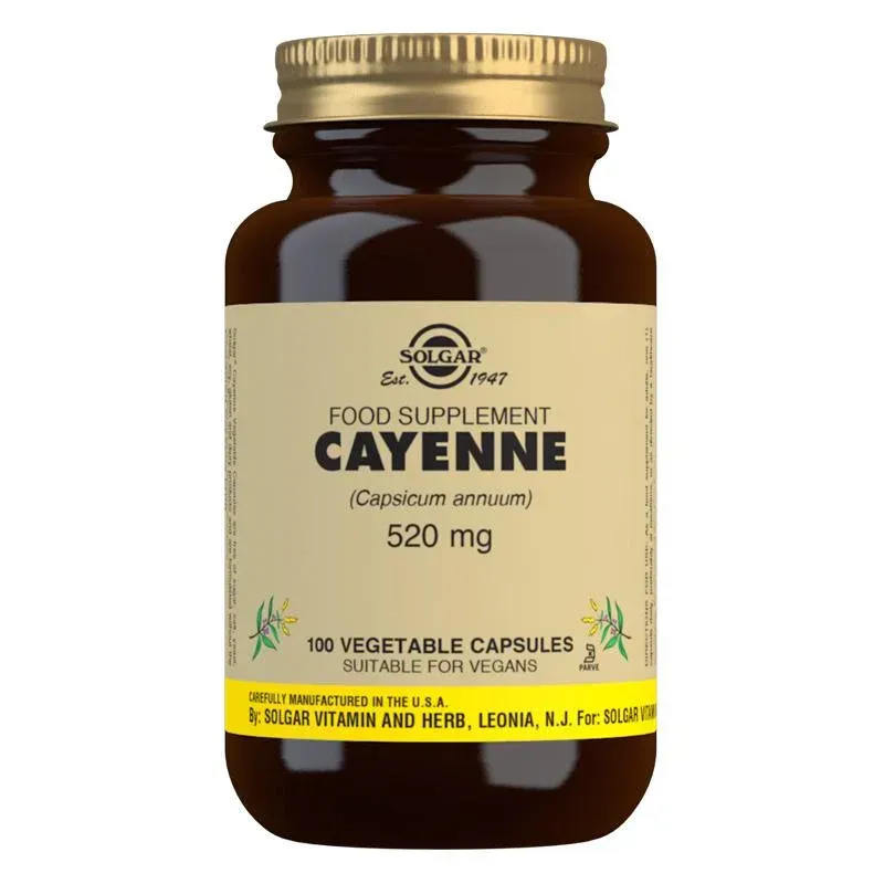 Solgar Cayenne 520mg 100 vcaps