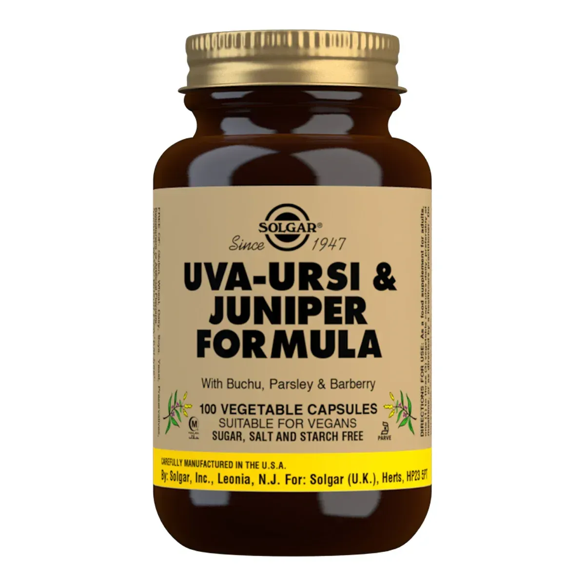 Solgar Uva Ursi & Juniper Formula 100 vcaps