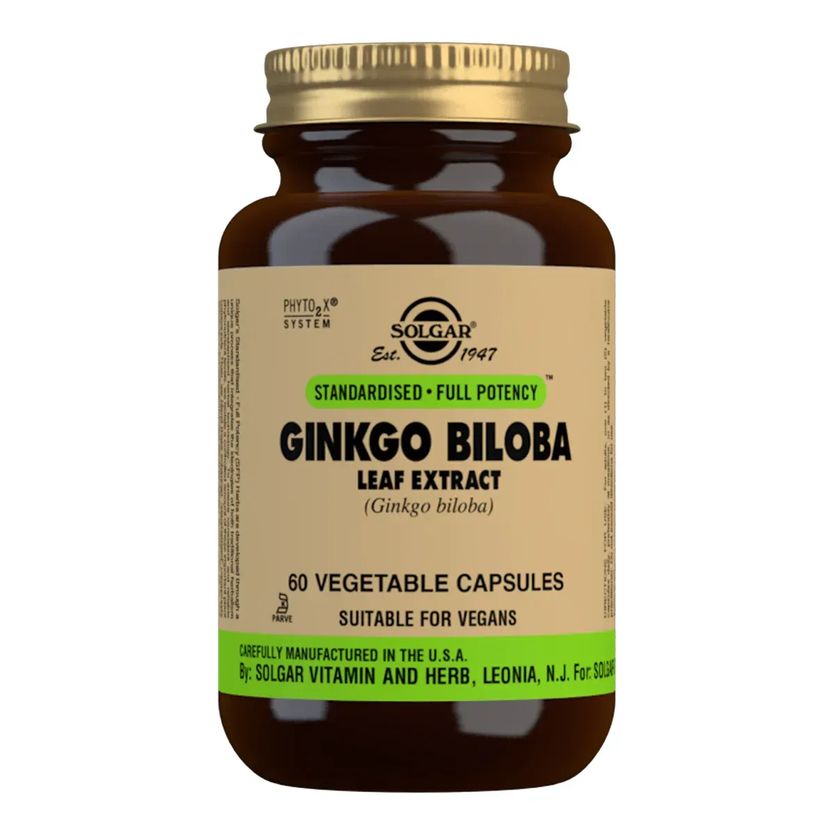 Solgar Ginkgo Biloba Leaf Extract 60 vcaps