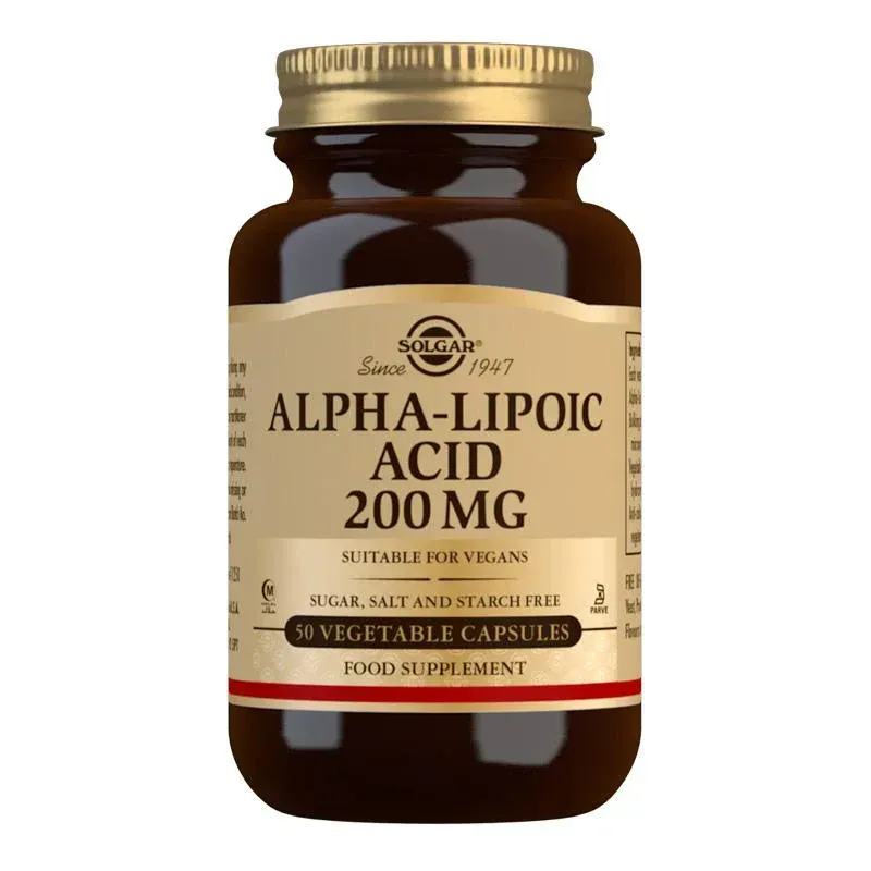 Solgar Alpha Lipoic Acid 200mg 50 vcaps