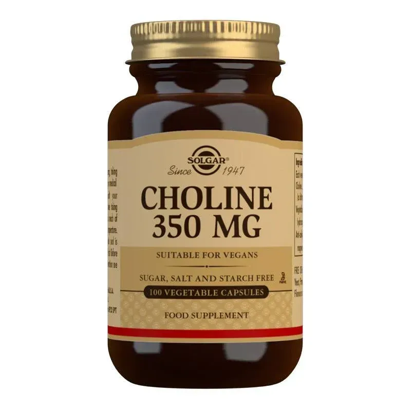 Solgar Choline 350mg 100 vcaps