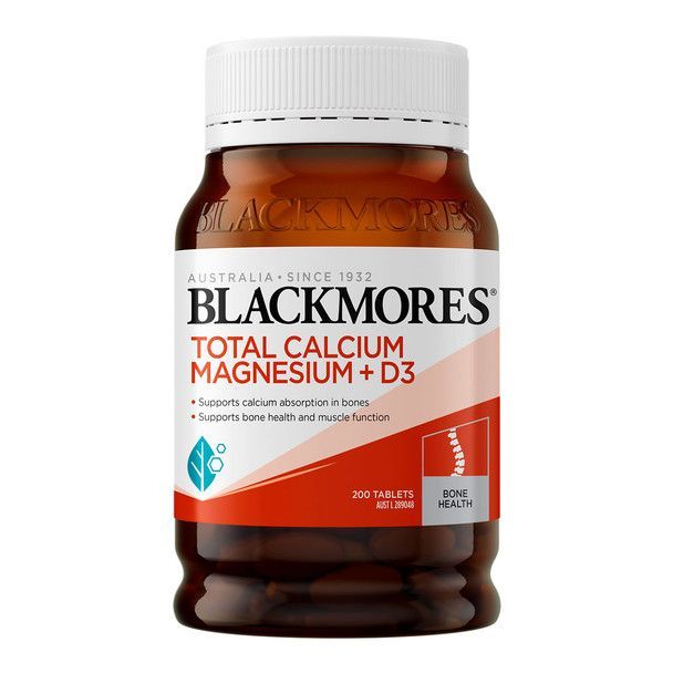 Blackmores Total Calcium + Magnesium + D3 200 tabs