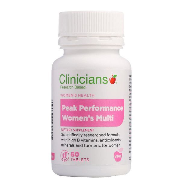 Clinicians Peak Performance Womens Multi 60 tabs