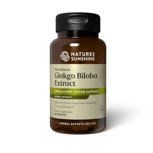 Nature's Sunshine Ginkgo Biloba Extract T/R 30 caps