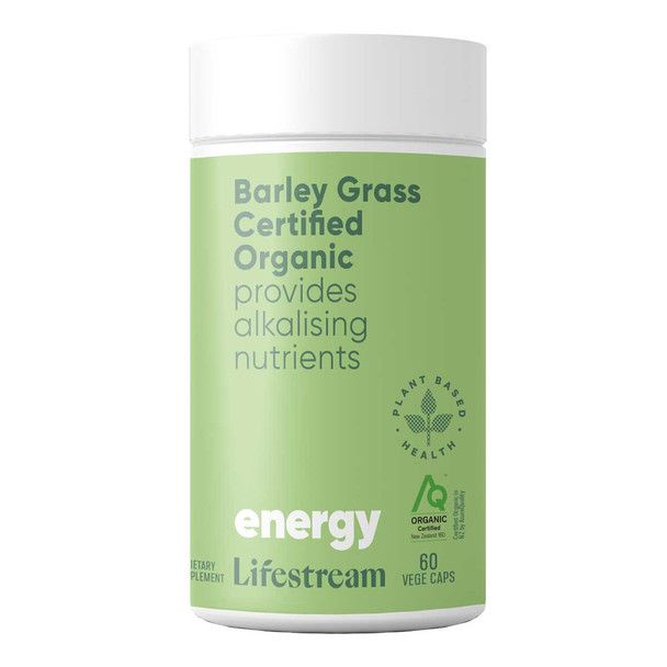 Lifestream Barley Grass Certified Organic 60 vcaps