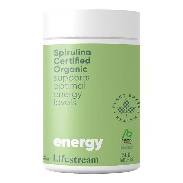 Lifestream Spirulina Certified Organic 500 tabs