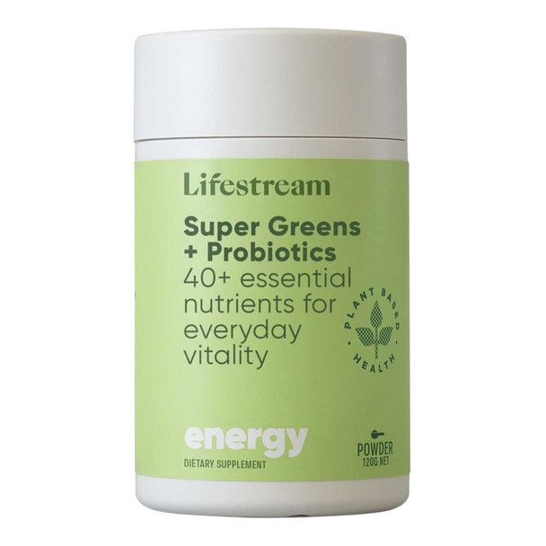 Lifestream Super Greens + Probiotics 120g