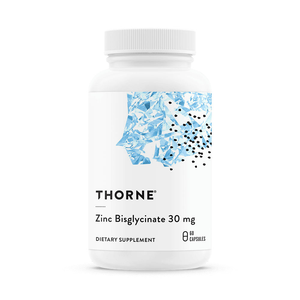 Thorne Zinc Bisglycinate 30mg 60 caps