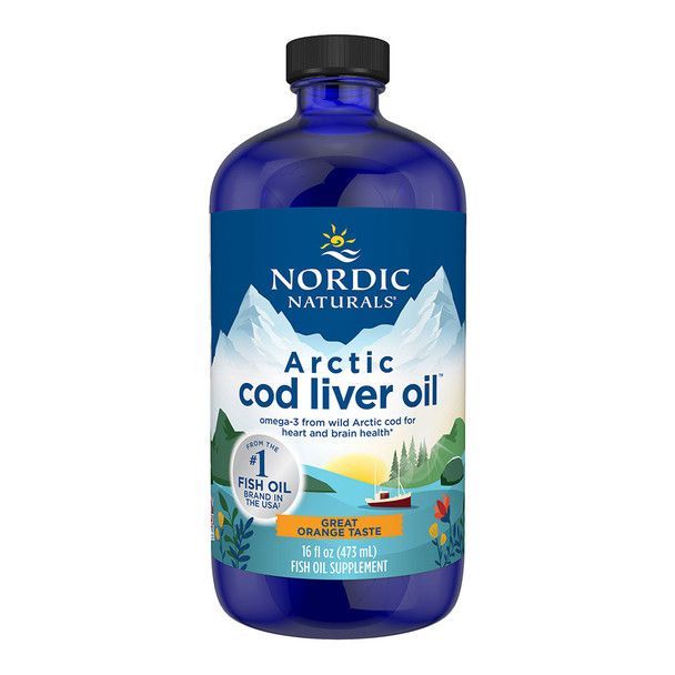 Nordic Naturals Arctic Cod Liver Oil Liquid Orange 340 EPA/510 DHA 473 ml