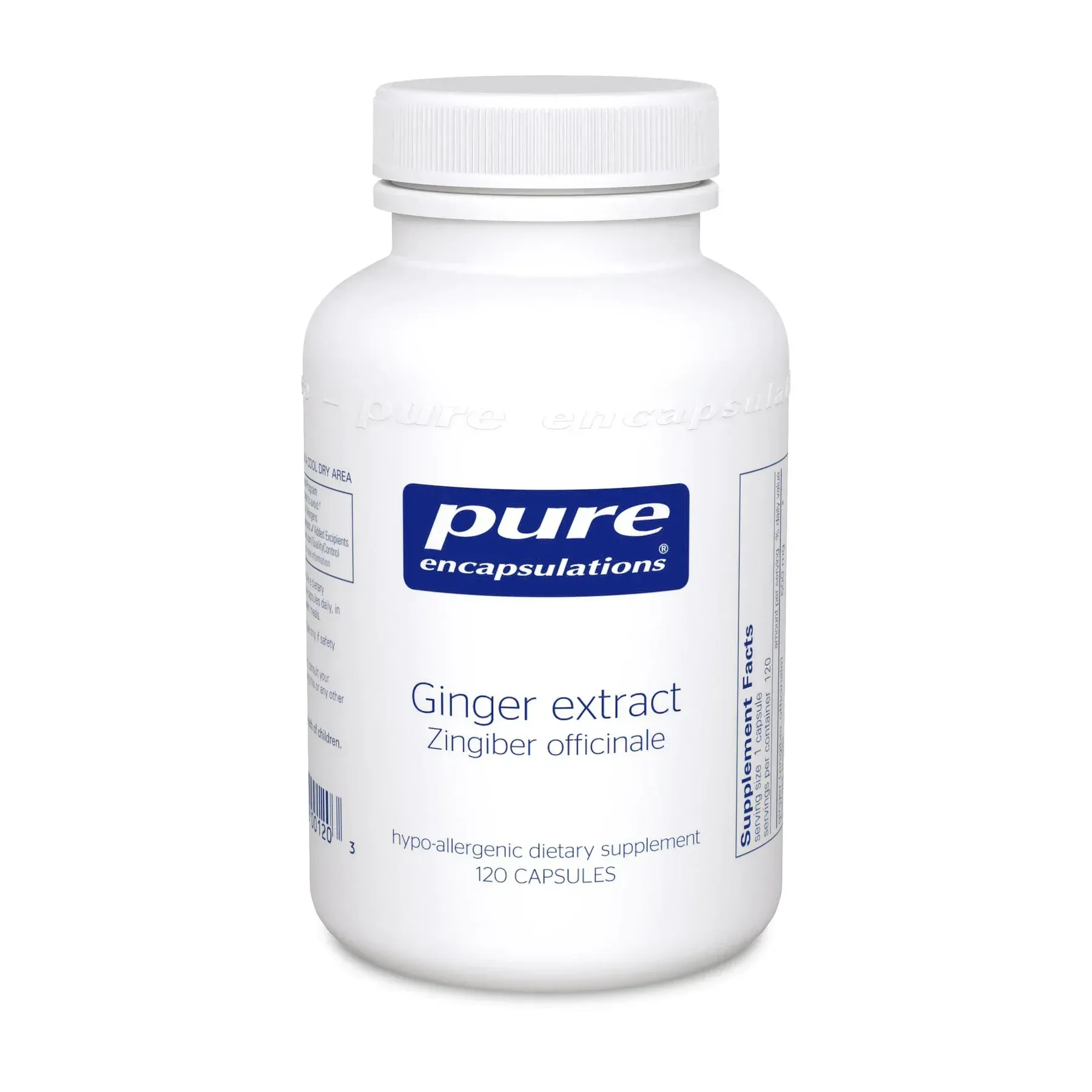 Pure Encapsulations Ginger Extract 120 caps