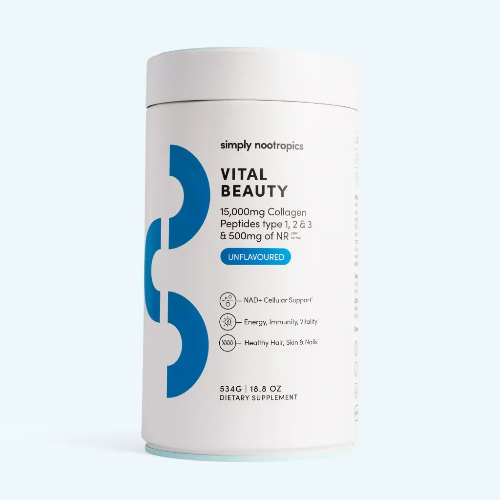 Simply Nootropics Vital Beauty Collagen Powder Unflavoured - 534g