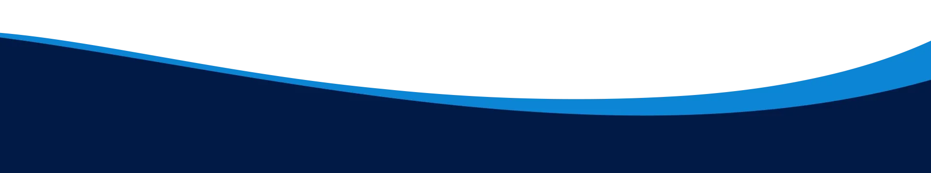A blue and white wave on a white background.