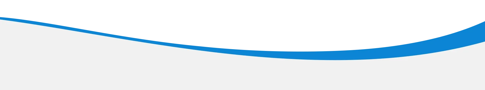 A blue curve on a white background that looks like a spoon.