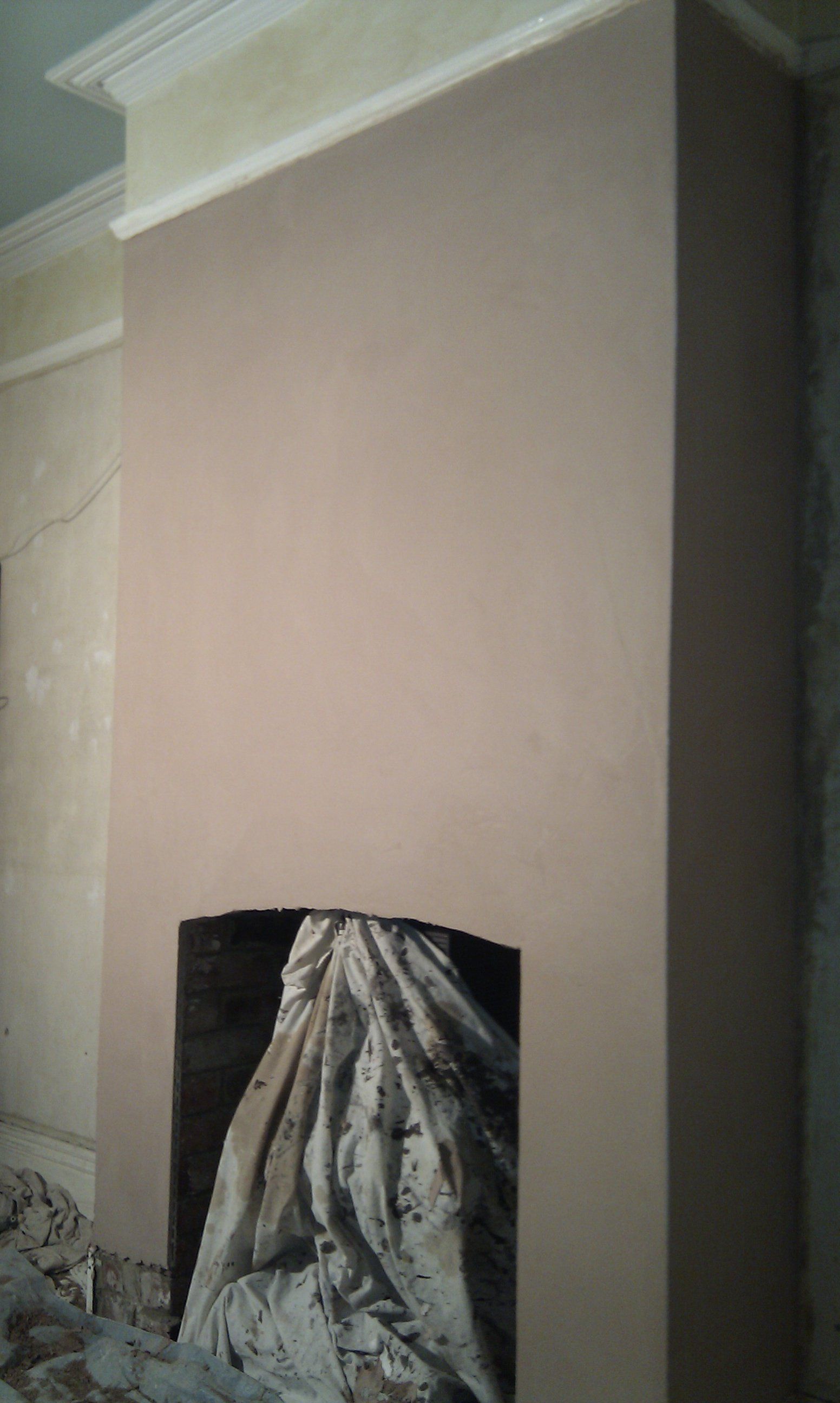 After plastering work