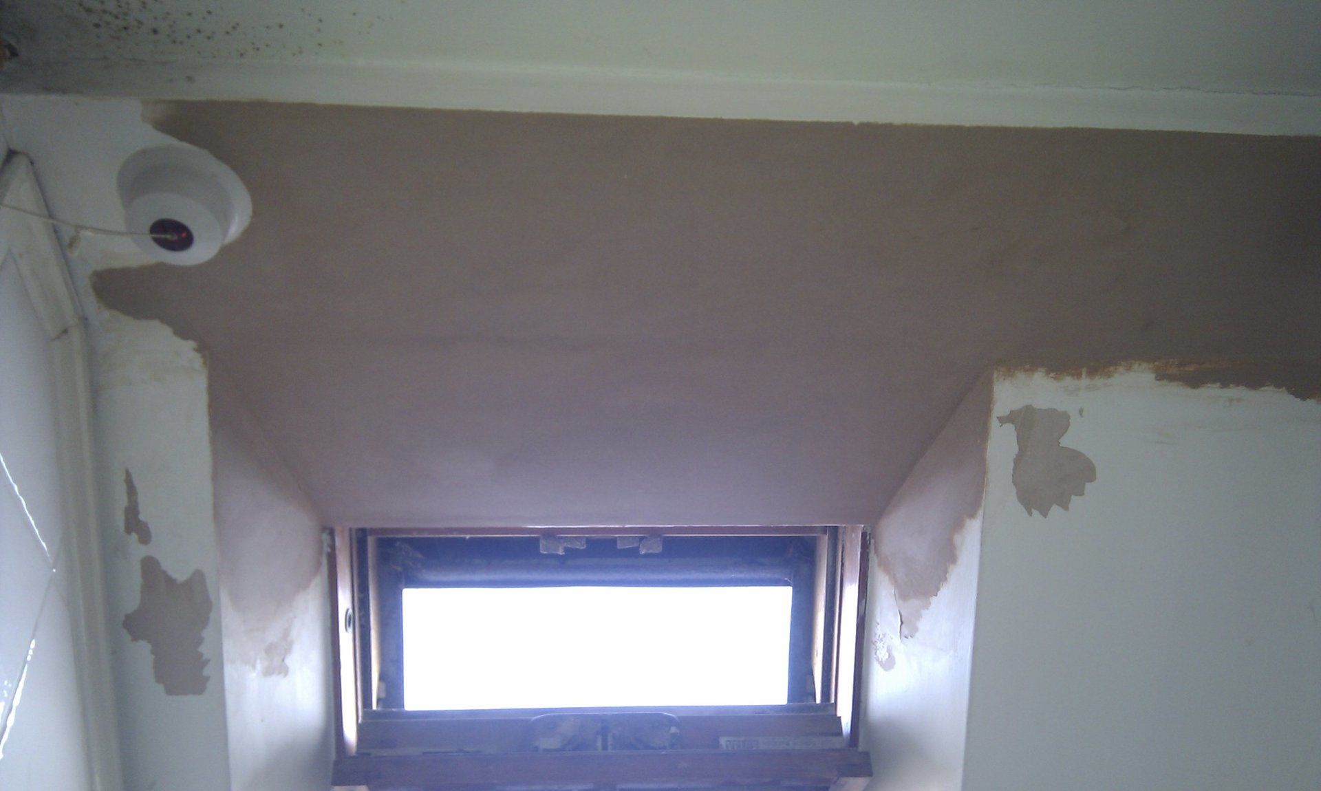 After plastering walls