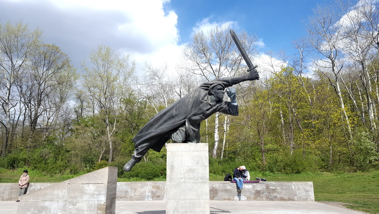 Volkspark Friedrichshain in Berlin.Spanienkämpfer