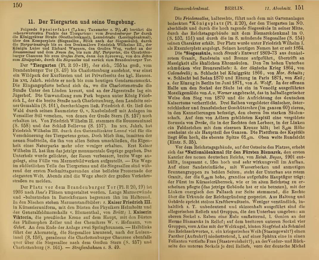 Berlin und Umgebung Reisebuch 1904