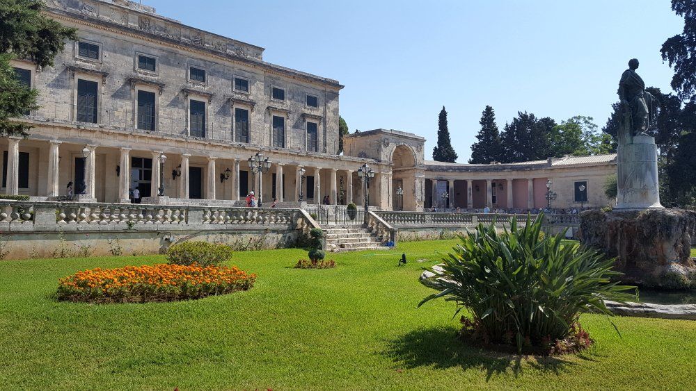 Der Liston Platz auf Korfu