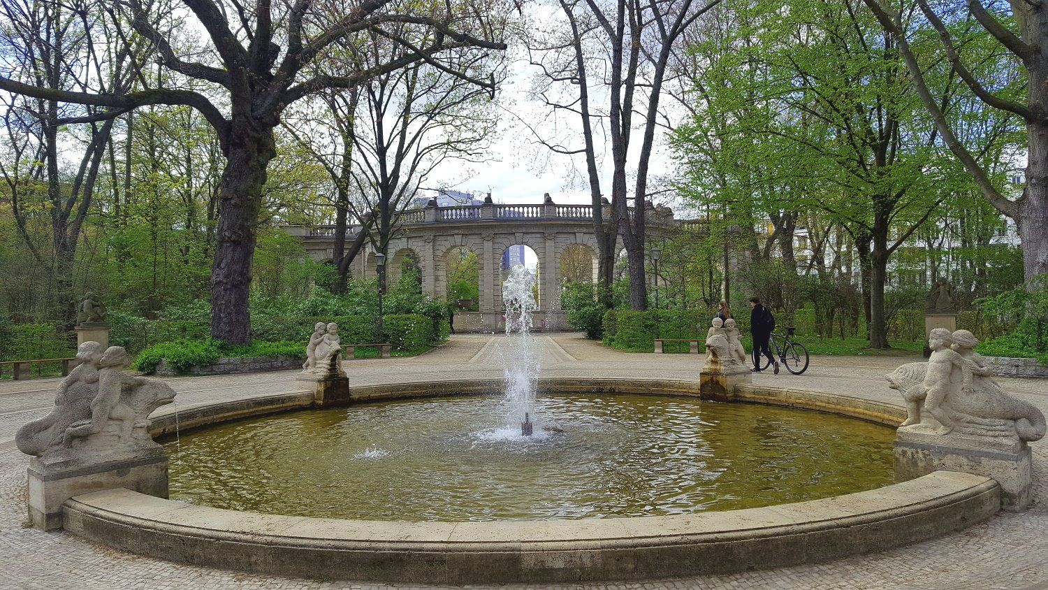 Volkspark Friedrichshain in Berlin. Märchenbrunnen