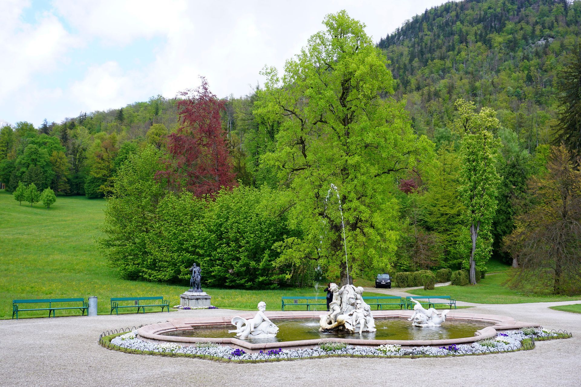 Bad Ischl Springbrunnen.Kaiserpark