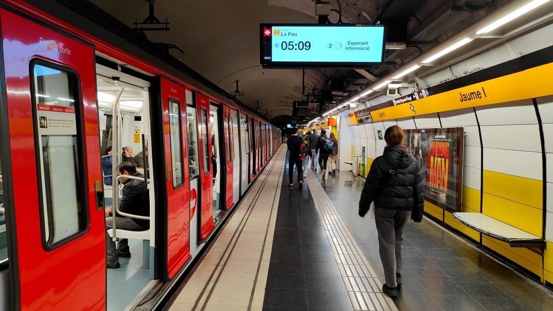 Barcelona Metro A subway station in Barcelona