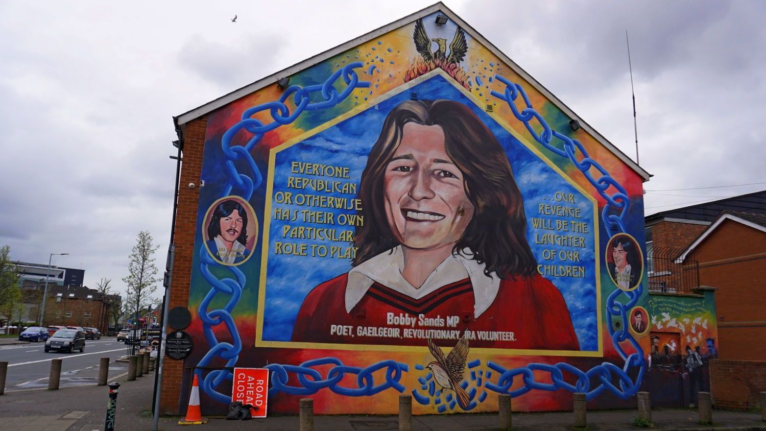 Bobby Sants Mural West Belfast Fall Street