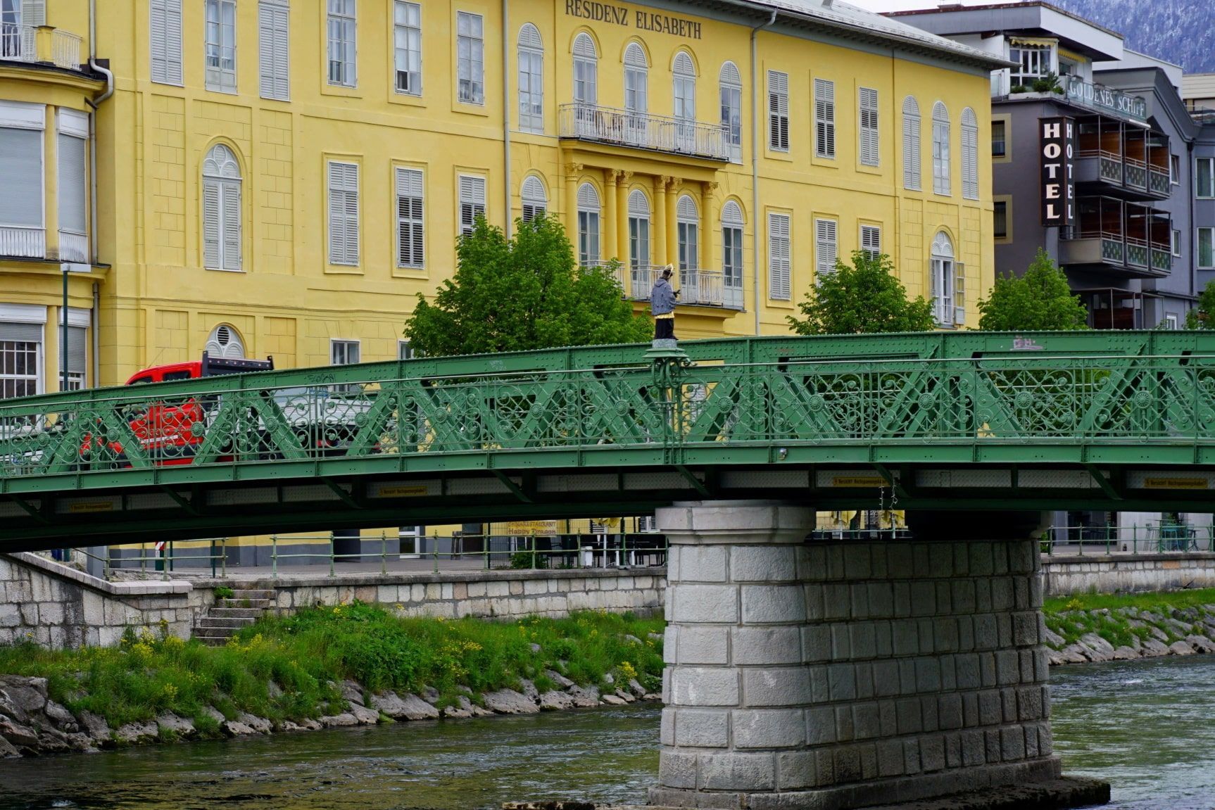Die Elisabethbrücke in Bad Ischl heute